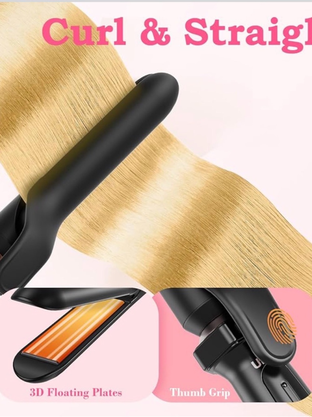 Professional 5 in 1 Curling Wand & Flat Iron Straightener * Brand New 🆕 - Picture 4 of 7